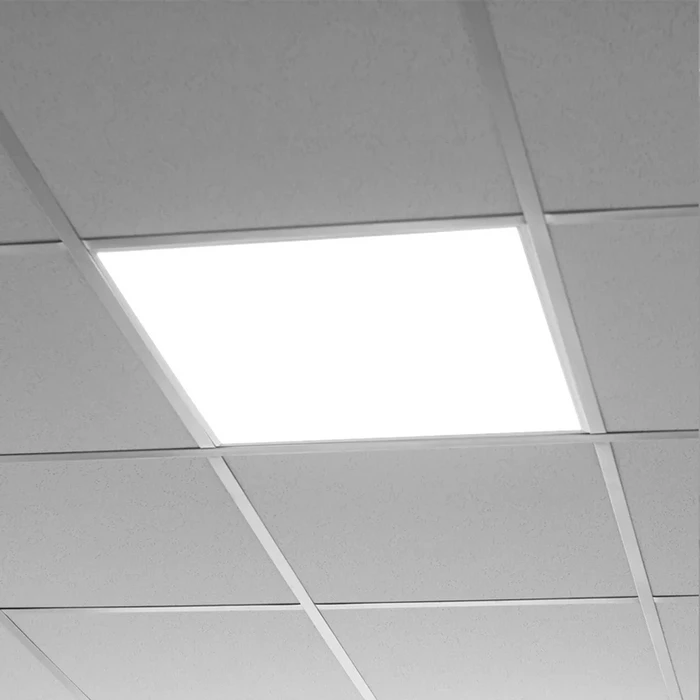 POWERTECH LED panel ψευδοροφής 40W 59.5x59.5cm τετράγωνο 4000K 4000lm λευκό