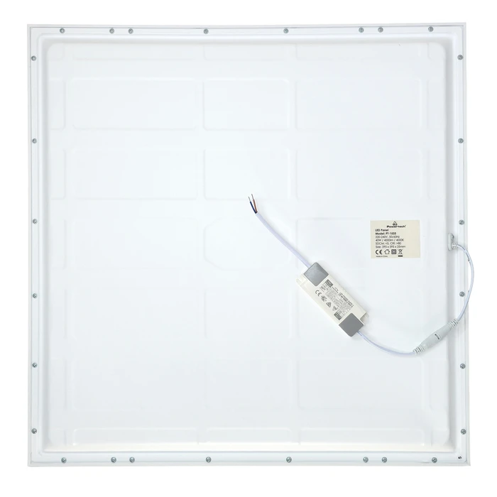 POWERTECH LED panel ψευδοροφής 40W 59.5x59.5cm τετράγωνο 4000K 4000lm λευκό