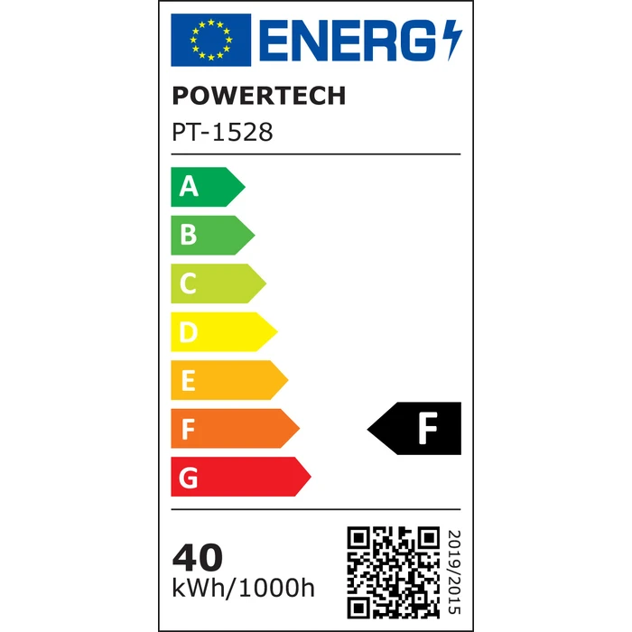 POWERTECH LED φωτιστικό οροφής PT-1528 40W 4000K Φ60x120cm χρυσό