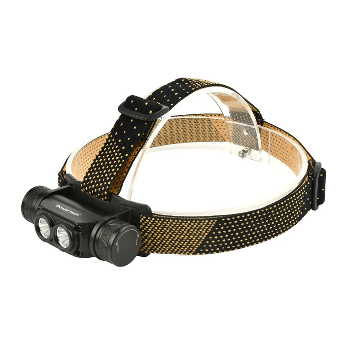 POWERTECH LED φακος κεφαλης PT 1549 επαναφορτιζομενος 1000lm IP44 μαυρος
