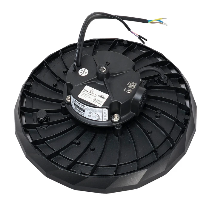 POWERTECH LED φωτιστικό καμπάνα PT-1531 100W 6500K IP65 μαύρο