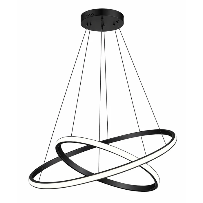 POWERTECH LED φωτιστικό οροφής PT-1527 40W 4000K Φ60x120cm μαύρο