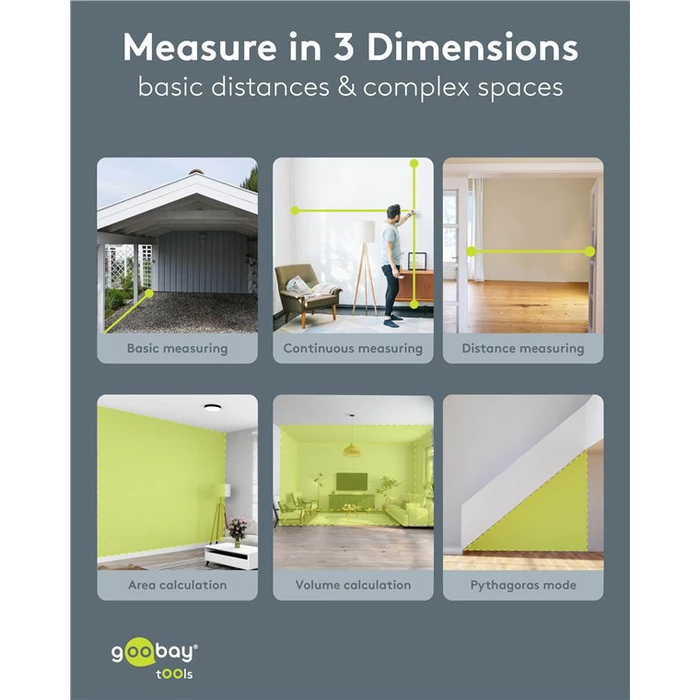 GOOBAY laser μετρητής απόστασης 30m