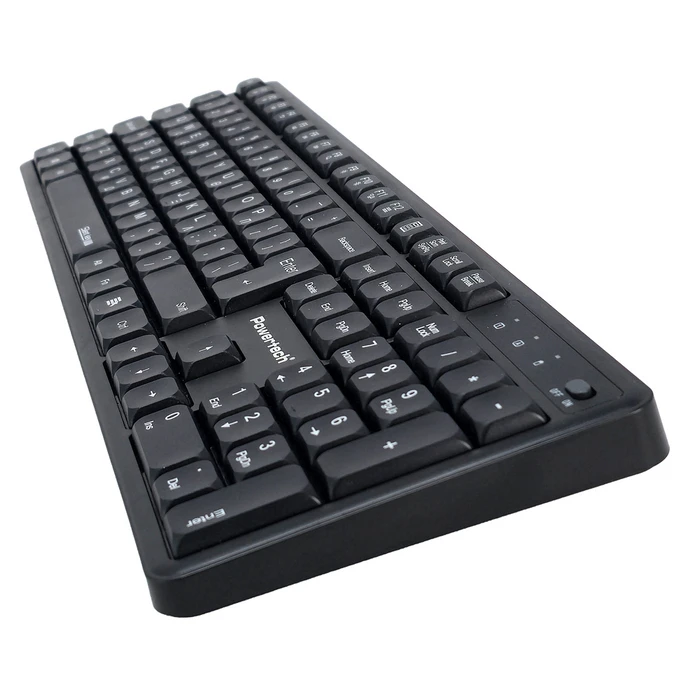 POWERTECH Σετ Ασύρματο Ποντίκι και Πληκτρολόγιο PT 1541 Αθόρυβο Μαύρο