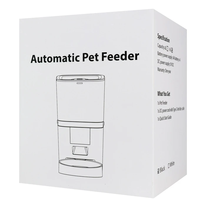 BRUNO smart ταΐστρα κατοικίδιων BRN-0270 με κάμερα 0.3MP 6L WiFi μαύρη