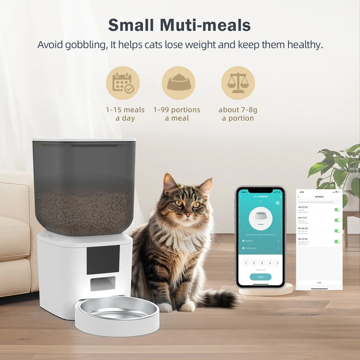 BRUNO smart ταΐστρα κατοικίδιων BRN-0269 7L WiFi λευκή