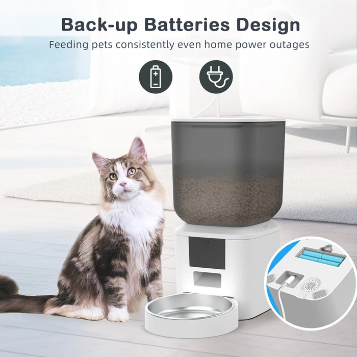 BRUNO smart ταΐστρα κατοικίδιων BRN-0269 7L WiFi λευκή