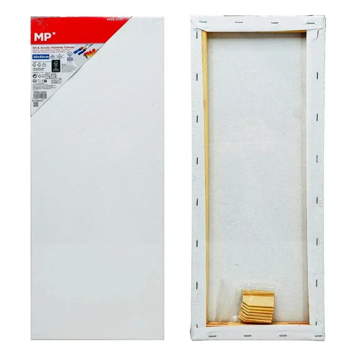 MP Καμβάς Τελάρο Ζωγραφικής PP98-2050 20x50cm 280gr/m² Λευκός