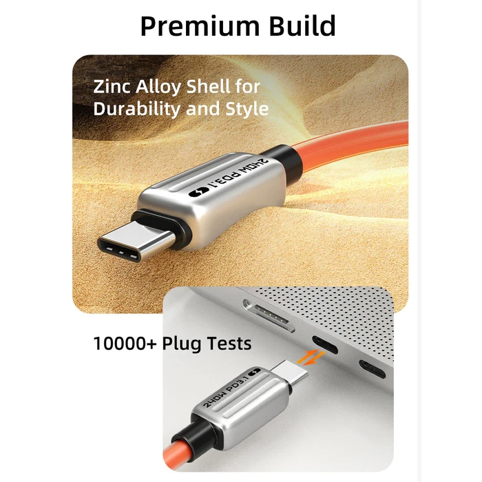 CABLETIME καλώδιο USB-C 240W 480Mbps 1m λευκό