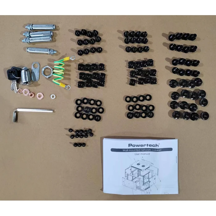 POWERTECH Wall Mounted 19 Inch Rack Cabinet NETW 0037 600 x 450 x 370mm 6U