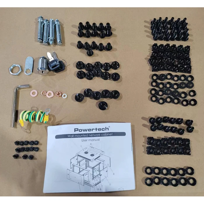 POWERTECH Wall Mount Rack Cabinet 19 Inch 15U