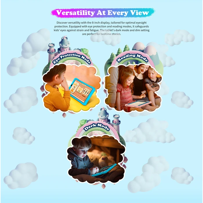 TECLAST tablet P85 Kids 8 3 64GB Android 15 5000mAh ροζ