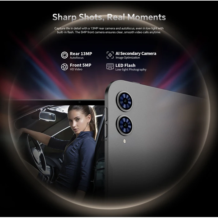 TECLAST tablet T65 με πληκτρολόγιο στυλό αφής και θήκη 13.4 6 128GB 4G Android 15 8000mAh γκρι