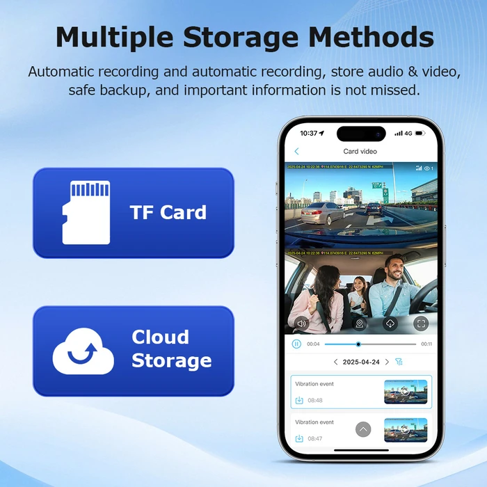 SECTEC smart κάμερα αυτοκινήτου μπροστινή καμπίνας 1080p 4G GPS