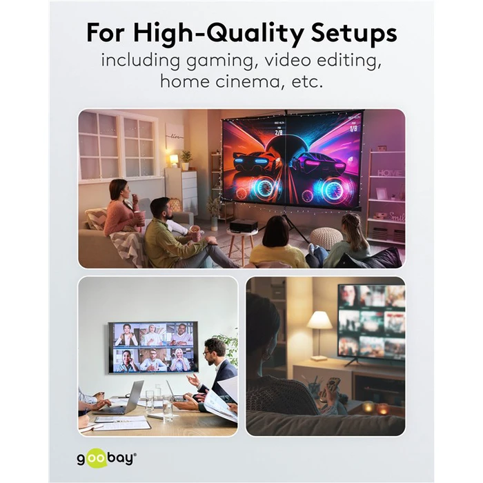 GOOBAY USB-C Cable USB4 100W 20Gbps 4K 60Hz 3m