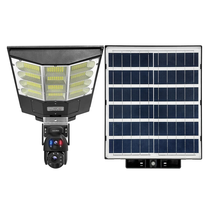 SECTEC Smart Solar Camera Floodlight Dual Lens 3MP 4G PTZ IP66