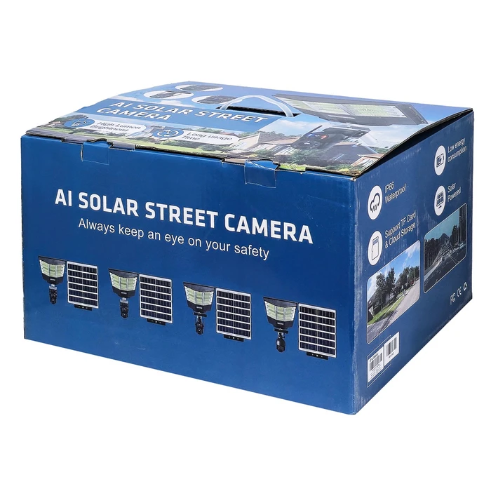 SECTEC Smart Solar Camera Floodlight Dual Lens 3MP 4G PTZ IP66