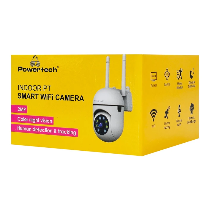 POWERTECH smart κάμερα PT-1546 2MP WiFi PTZ SD