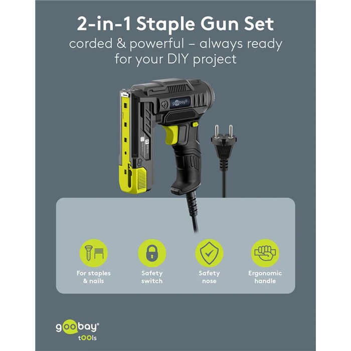 Goobay Ηλεκτρικό καρφωτικό για καρφιά και συνδετήρες 70W