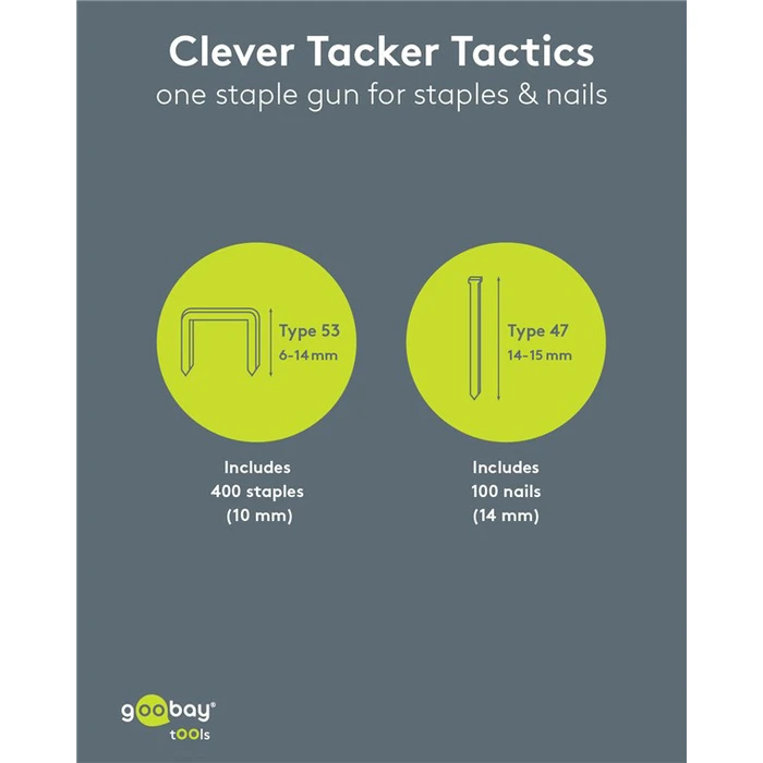 Goobay Ηλεκτρικό καρφωτικό για καρφιά και συνδετήρες 70W