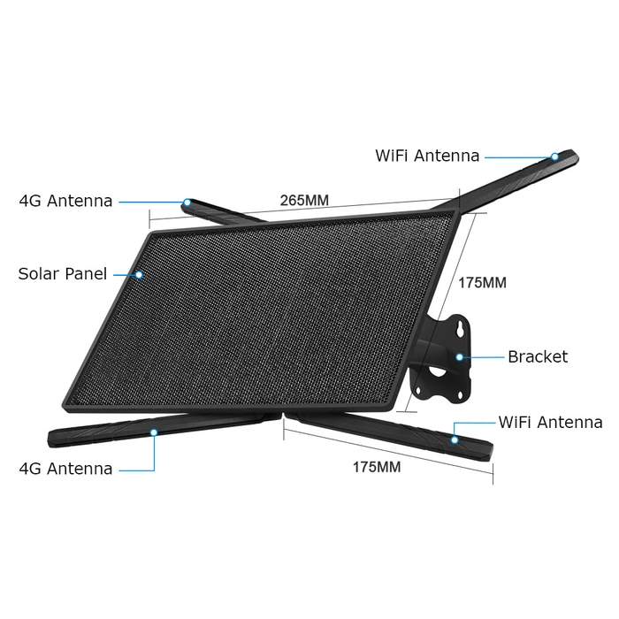SECTEC ηλιακό router ST-SR08-EU-PNL 4G LTE