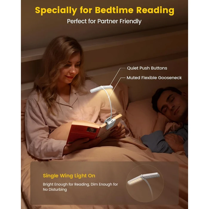 GLOCUSENT LED φακός διαβάσματος GLCSNTA2902 επαναφορτιζόμενος έως 63lm λευκός