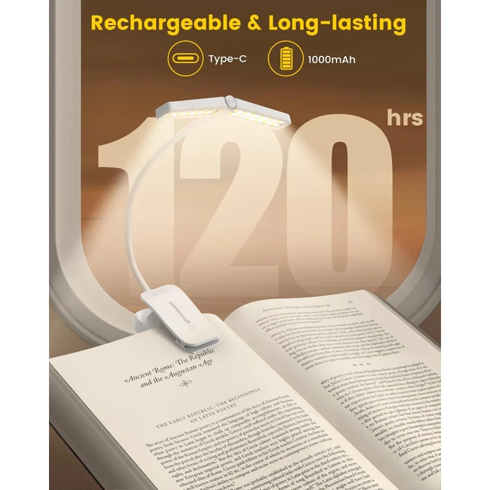GLOCUSENT LED φακός διαβάσματος GLCSNTA2902 επαναφορτιζόμενος έως 63lm λευκός