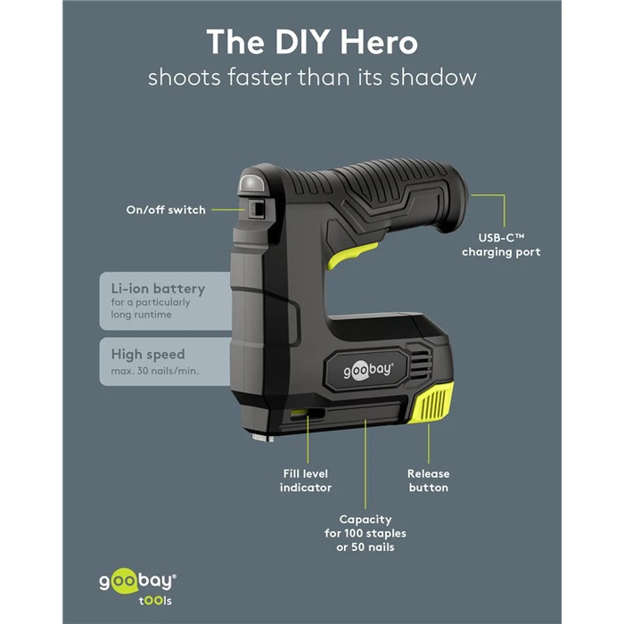 GOOBAY καρφωτικό μπαταρίας για καρφιά συνδετήρες 77819 1500mAh