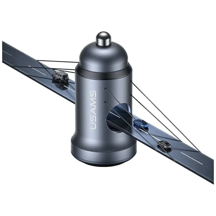 USAMS Car Charger CC321 USB C 30W Grey