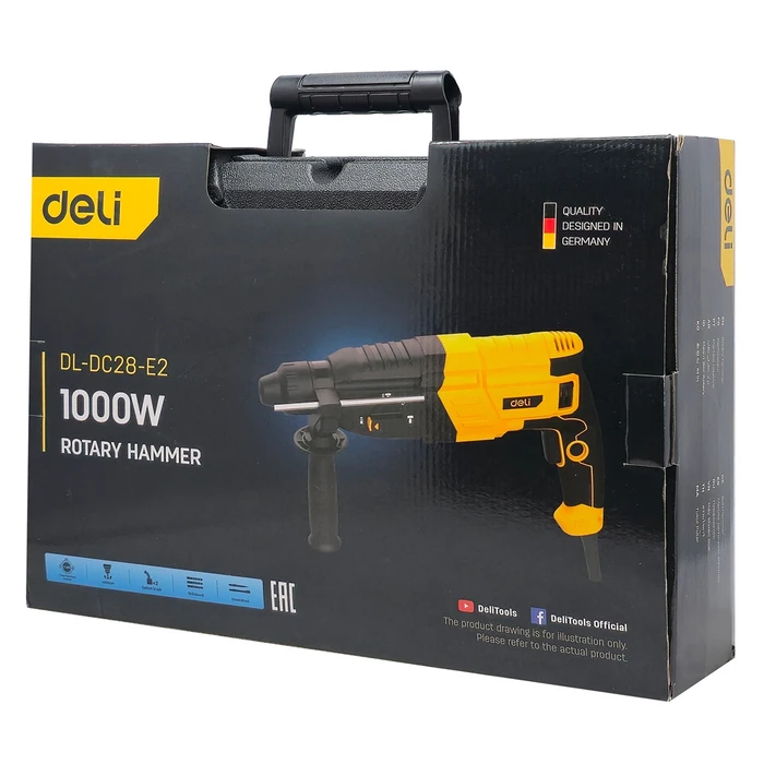 DELI Rotary Hammer Drill DL-DC28-E2 1000W 3.2J SDS Plus
