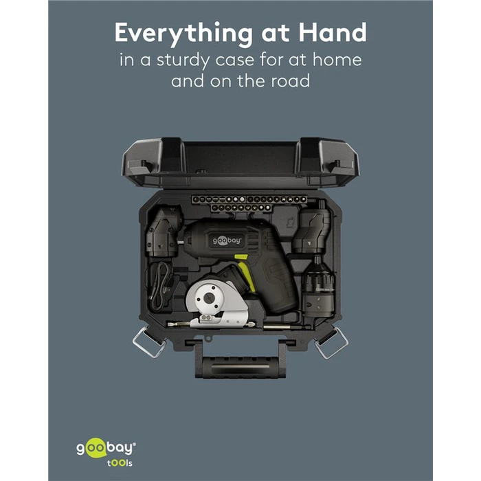 GOOBAY Κατσαβίδι μπαταρίας 4 σε 1 με μύτες και εξαρτήματα 77817