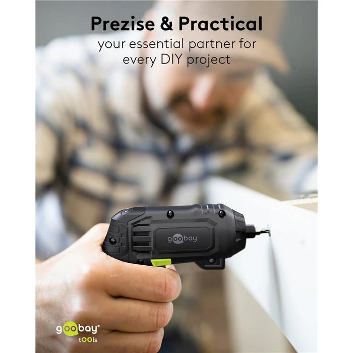 GOOBAY Κατσαβίδι μπαταρίας 4 σε 1 με μύτες και εξαρτήματα 77817