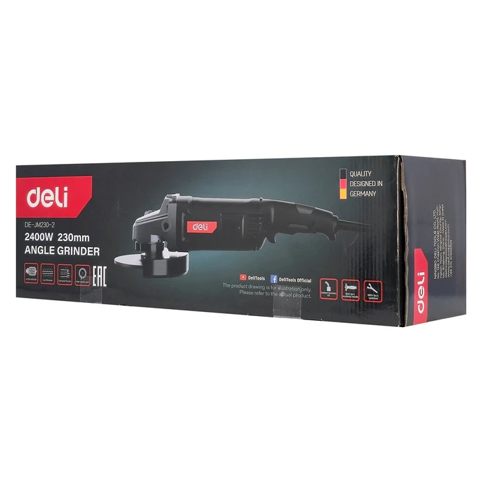 DELI τροχός ρεύματος DE-JM230-2E 2400W