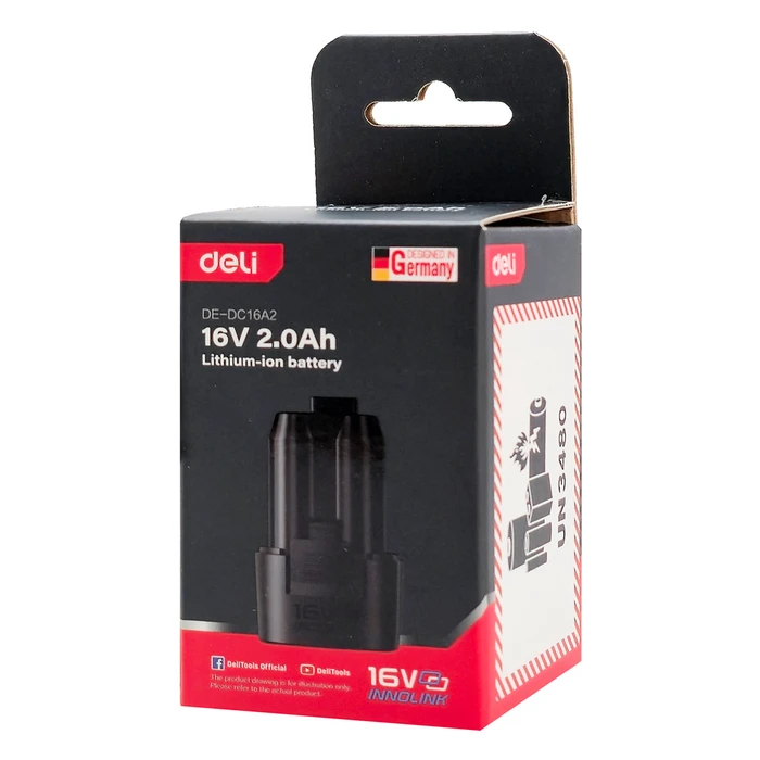 DELI μπαταρία λιθίου για εργαλεία μπαταρίας DE DC16A2 16V 2Ah
