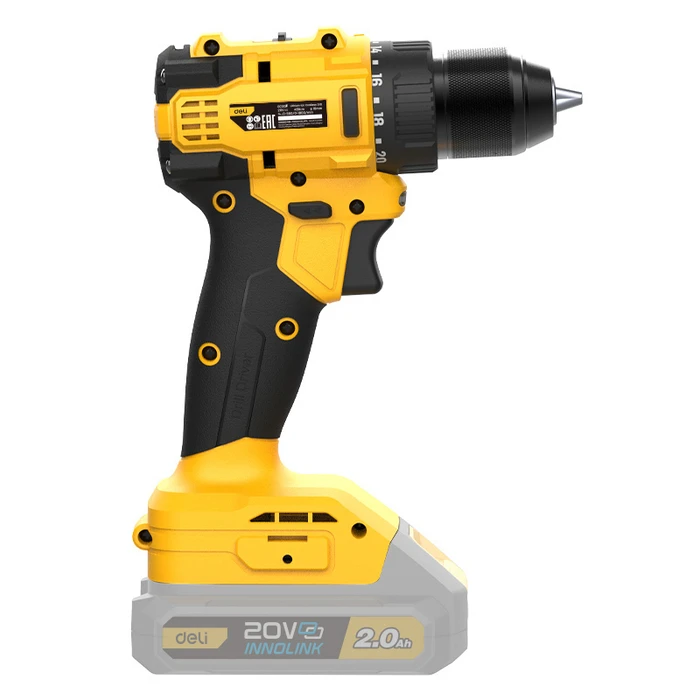 DELI δράπανο μπαταρίας DC120Z Brushless 20V 45N.m