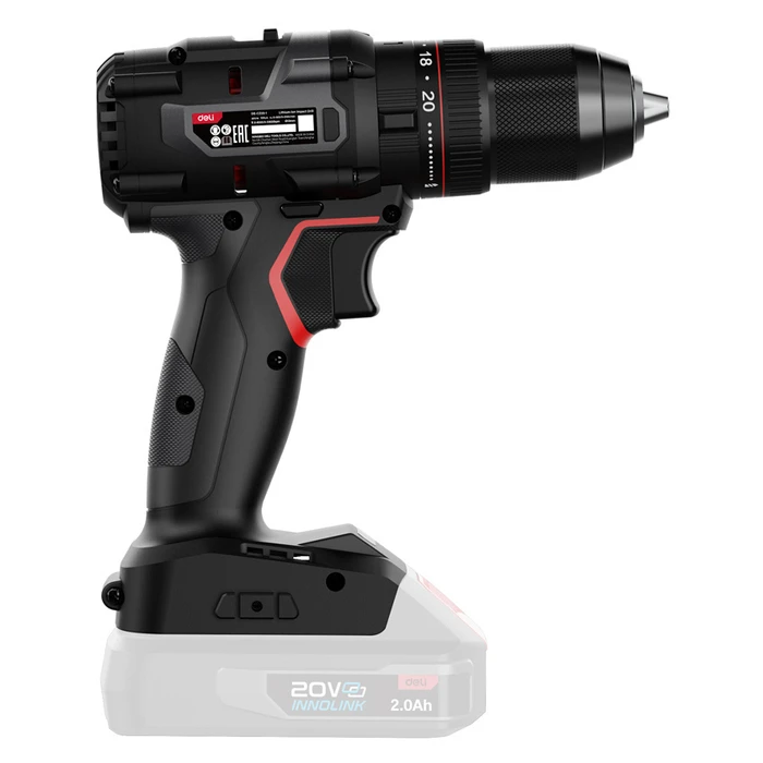 DELI Cordless Impact Drill Driver Brushless 20V 70N.m