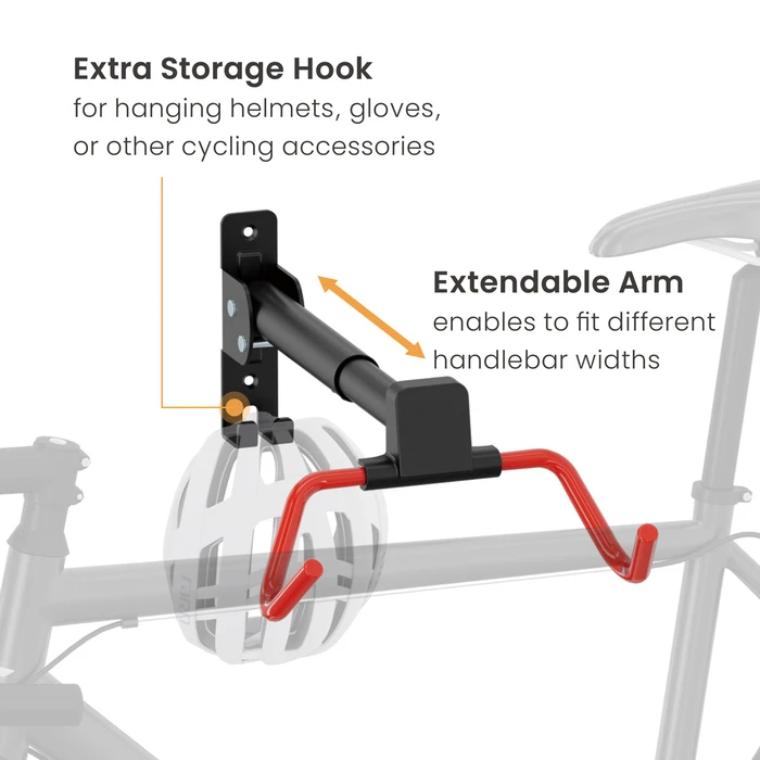 BRATECK Επιτοίχια Βάση Ποδηλάτου LBM13-01 έως 30kg Μαύρη