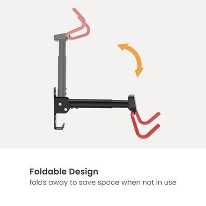 BRATECK Επιτοίχια Βάση Ποδηλάτου LBM13-01 έως 30kg Μαύρη