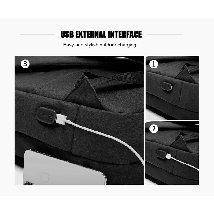 ARCTIC HUNTER τσάντα πλάτης 1701L με θήκη laptop 15 6 17L μαύρη