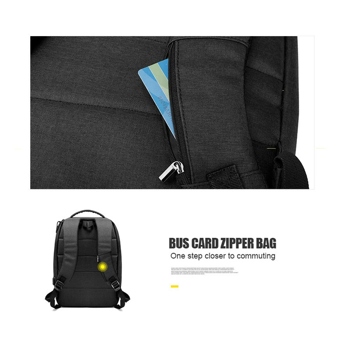 ARCTIC HUNTER τσάντα πλάτης 1701L με θήκη laptop 15 6 17L μαύρη