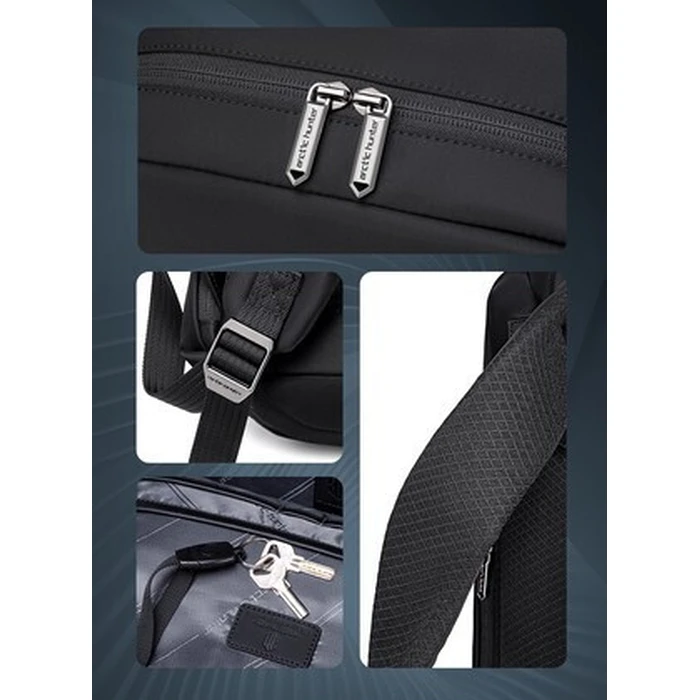 ARCTIC HUNTER Backpack B00811 with 15.6 inch Laptop Compartment 16.5L Black
