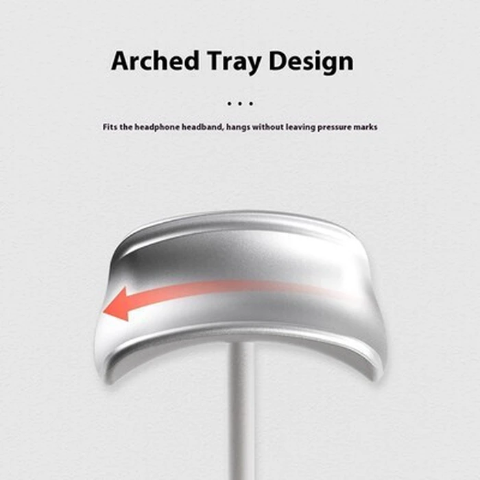 POWERTECH Headphone Stand PT-1580 Silver