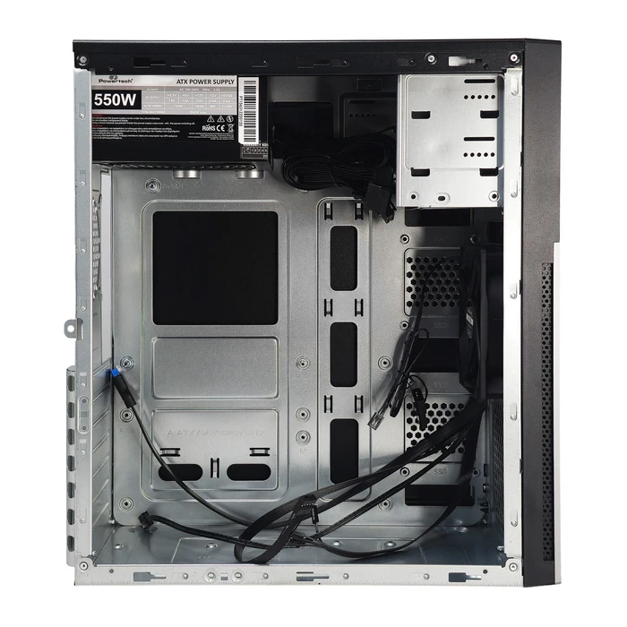 POWERTECH PC Case PT-1563 με 550W PSU ATX Midi μαύρο