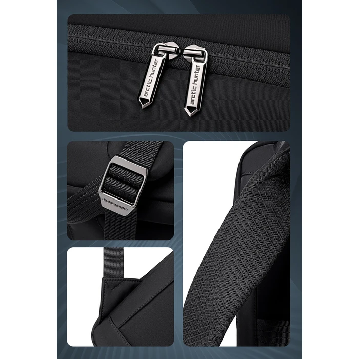 ARCTIC HUNTER Τσάντα Πλάτης B00808 με Θήκη Laptop 15.6 19.5L Μαύρη