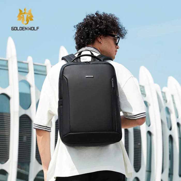 GOLDEN WOLF Backpack GB00731 with 15.6 inch Laptop Compartment 17L Black