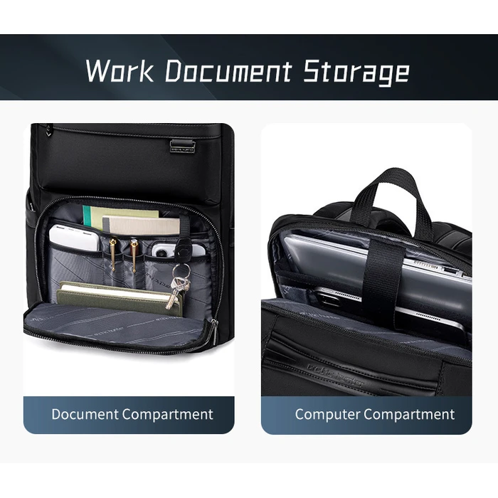 ARCTIC HUNTER Τσάντα Πλάτης B00808 με Θήκη Laptop 15.6 19.5L Μαύρη