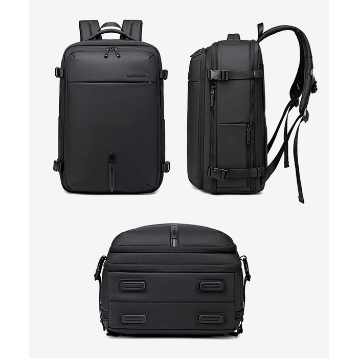 ARCTIC HUNTER Backpack B00866 with 15.6 inch Laptop Compartment 35.5L 49.5L Black