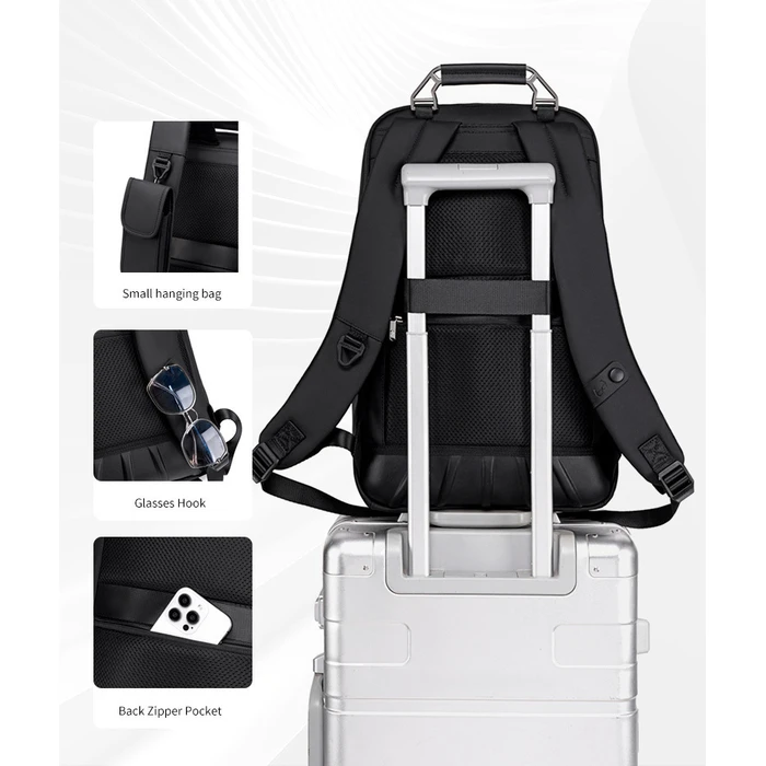 ARCTIC HUNTER Backpack B00915 with 15.6 inch laptop compartment 20L Black