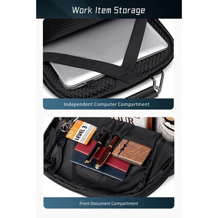 ARCTIC HUNTER Backpack B00915 with 15.6 inch laptop compartment 20L Black