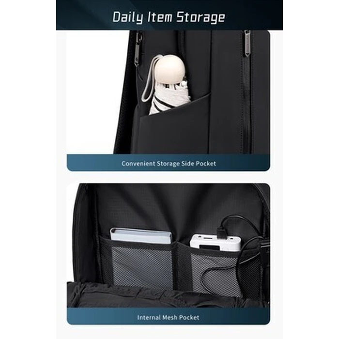 ARCTIC HUNTER Backpack B00915 with 15.6 inch laptop compartment 20L Black